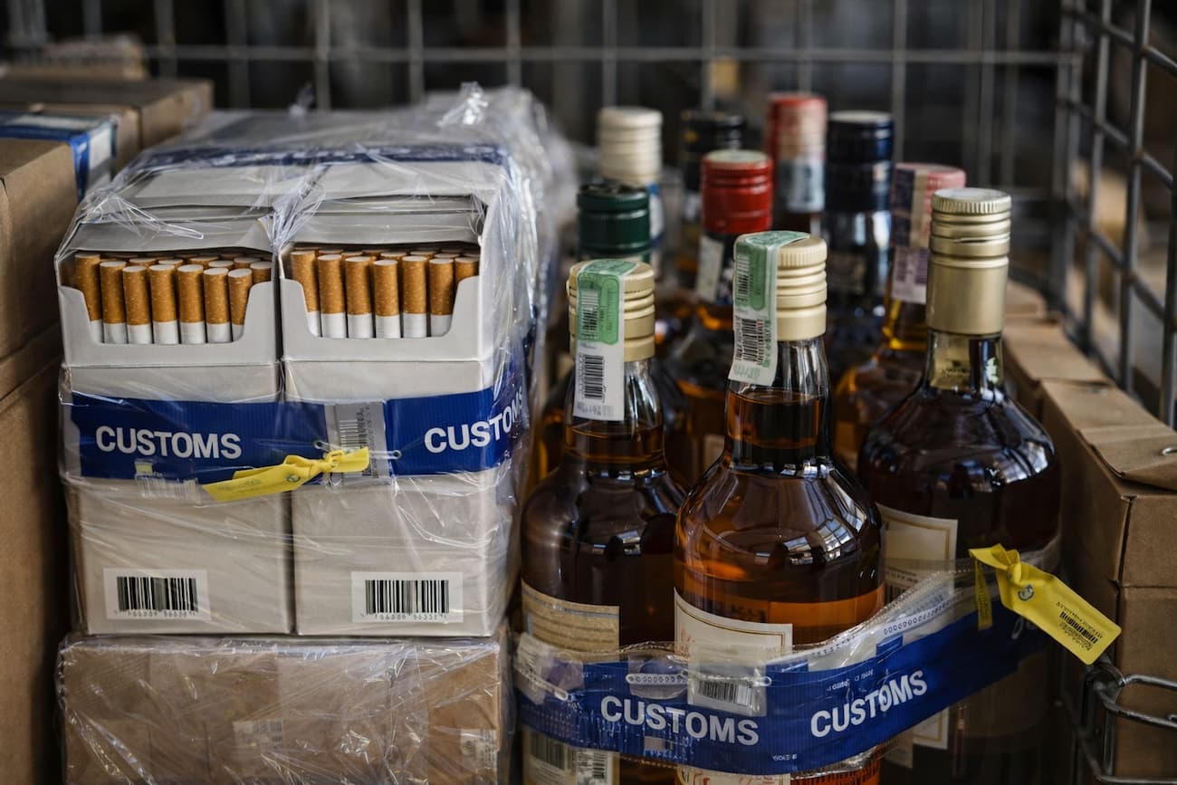 Bonded goods prepared for vessel delivery including duty-free consumables and controlled merchandise